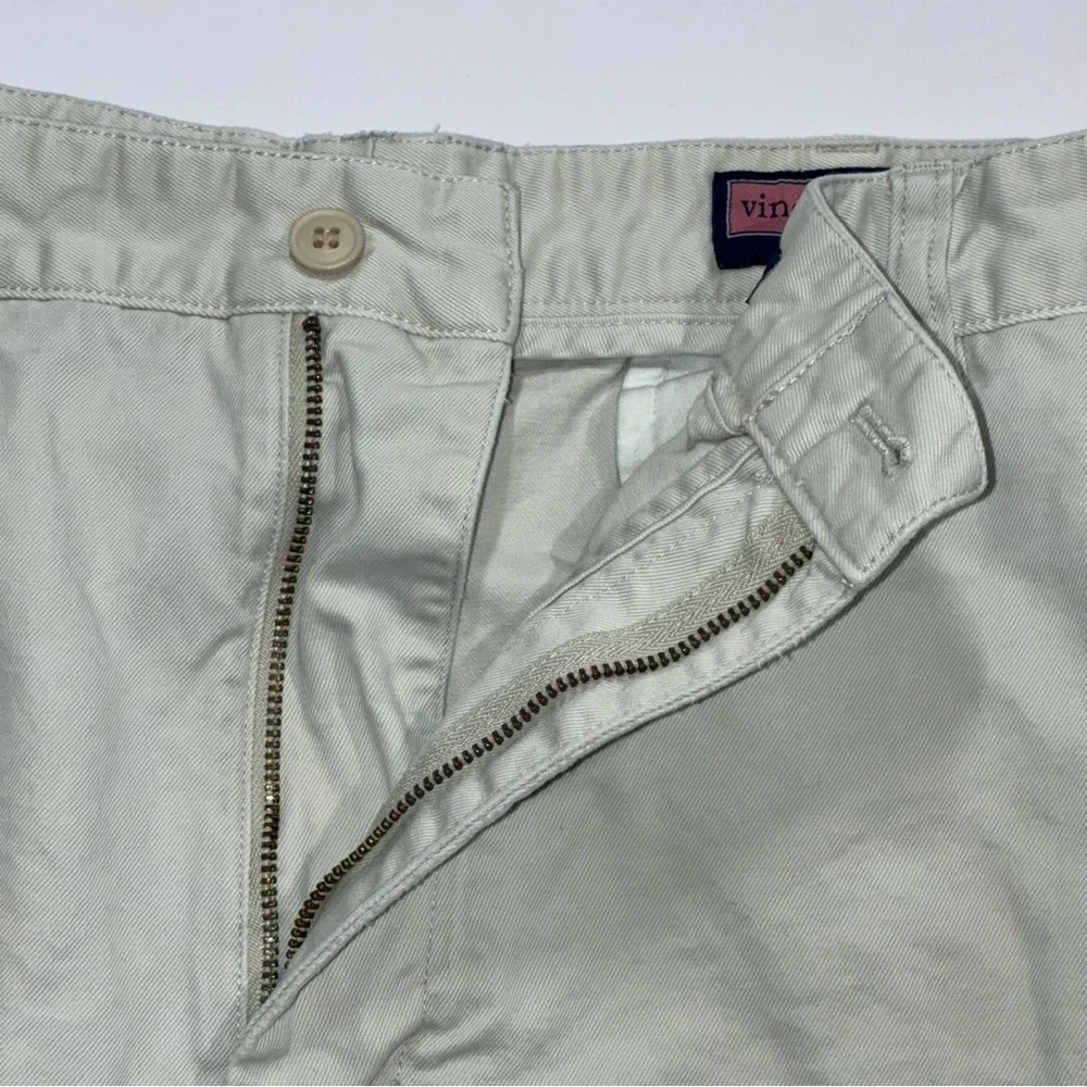 Vineyard Vines Men's Club Shorts 38 Beige Stone Golf Casual Cotton Flat Front